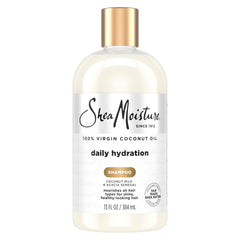 Shea Moisture Daily Hydration Shampoo Virgin Coconut Oil for All Hair Types Sulfate-Free 13 oz