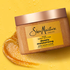 SheaMoisture Shea Sugar Body Scrub For Moisturize And Restore Dry Skin Raw Shea Butter Deeply Moisturizing Body Scrub With 24h Shea Moisture Nutrients 12 oz