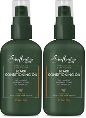 SheaMoisture Beard Conditioning Oil for a Full Beard Maracuja Oil and Shea Butter to Moisturize and Soften 3.2 oz,(Pack of 2)