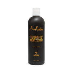 SheaMoisture Soothing Body Wash for Acne Treatment African Black Soap Paraben Free Body Wash 13 oz