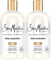 SheaMoisture Shampoo, 13 oz, All Hair Types | Daily Hydration | Virgin Coconut Oil | Sulfate-Free | Pack of 2