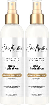 SheaMoisture 100 Percent Virgin Coconut Oil Leave-In Treatment, 8 Ounce, (Pack of 2)