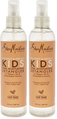 SheaMoisture Detangler Conditioner, 8 oz, Pack of 2 | Kids | Curly Hair | Coconut and Hibiscus | Extra Moisturizing