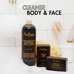 SheaMoisture Soothing Body Wash for Acne Treatment African Black Soap Paraben Free Body Wash 13 oz