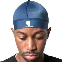 Royalty Headwear Silky Wave Cap for 360, 540 & 720 Waves, Soft Breathable Durag Skull Cap Beanie for Men