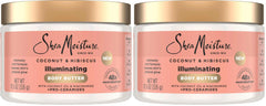 SheaMoisture Illuminating Body Butter with Coconut & Hibiscus, Niacinamide and Pro-Ceramides, Renewing Skin’s Natural Glow, 48H Moisturizing 11.5 oz,(Pack of 2)