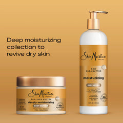 SheaMoisture Deeply Moisturizing Body Butter with Raw Shea Butter, Argan Oil and Pro-Ceramides, Rich Hydration & Healing of Dry Skin, 48H Moisturizing 11.5 oz, (Pack of 2)