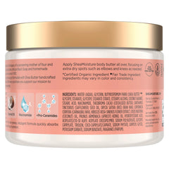 SheaMoisture Illuminating Body Butter with Coconut & Hibiscus, Niacinamide and Pro-Ceramides, Renewing Skin’s Natural Glow, 48H Moisturizing 11.5 oz,(Pack of 2)