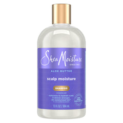 SheaMoisture Scalp Moisture Shampoo Aloe Butter & Vitamin B3 Hair Care with a Boost of Hydration To Hydrate Scalp + Moisturized Hair 13 oz