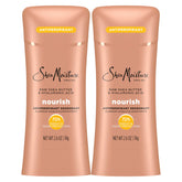 SheaMoisture Antiperspirant Deodorant Stick Moisturizing Raw Shea Butter & Hyaluronic Acid 2 Count for 48HR Sweat & Odor Protection with No Parabens & No Mineral Oil 2.6 oz