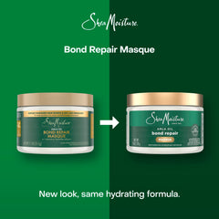 SheaMoisture Bond Repair Masque Amla Oil Deeply Moisturizes and Visibly Repairs Damage with Hydroplex Technology and Amla Oil for Stronger Hair with Restorative HydroPlex Infusion 11 oz,(Pack of 2)