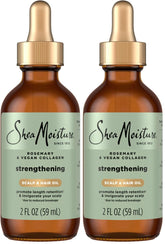 SheaMoisture Strengthening Scalp & Oil Rosemary & Vegan Collagen To Protect The Scalp And Strengthen Hair ScalpBoost Technology For A Cooling Sensation With ScalpBoost Technology 2 Fl Oz,(Pack of 2)