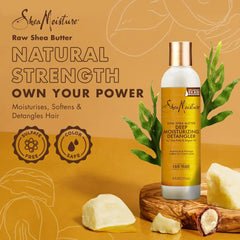 SheaMoisture Raw Shea Butter Deep Moisturizing Detangler for Dry, Damaged Hair, Hair Styling Product Formulated with Sea Kelp and Argan Oil 8 oz