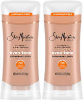 SheaMoisture Deodorant Stick for 72h Odor Control Fresh Aluminum Free 2.6 oz, (Pack of 2)