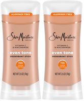 SheaMoisture Deodorant Stick for 72h Odor Control Fresh Aluminum Free 2.6 oz, (Pack of 2)