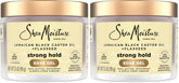 SheaMoisture Edge Control Strong Hold Gel+Flaxseed Jamaican Black Castor Oil Keeps Edges in Place,No Flakes,Infused With Hydrolyzed Corn Starch,Glycerin,Indulgent Scent ParabenFree AntiFrizz Gel 3.5oz
