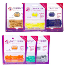 Confidence - GaBBY Bow Daddy's Girl Design - Patented Non-Slip Barrettes – 60 Pack – 6 Bow Colors