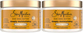 SheaMoisture Deeply Moisturizing Body Butter with Raw Shea Butter, Argan Oil and Pro-Ceramides, Rich Hydration & Healing of Dry Skin, 48H Moisturizing 11.5 oz, (Pack of 2)