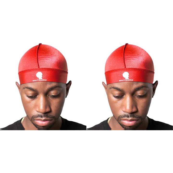 Royalty Headwear Silky Wave Cap for 360, 540 & 720 Waves, Soft Breathable Durag Skull Cap Beanie for Men