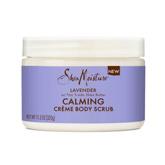 SheaMoisture Creme Body Scrub Lavender Calming Skin Care with Fair Trade Shea Butter 11.3 oz