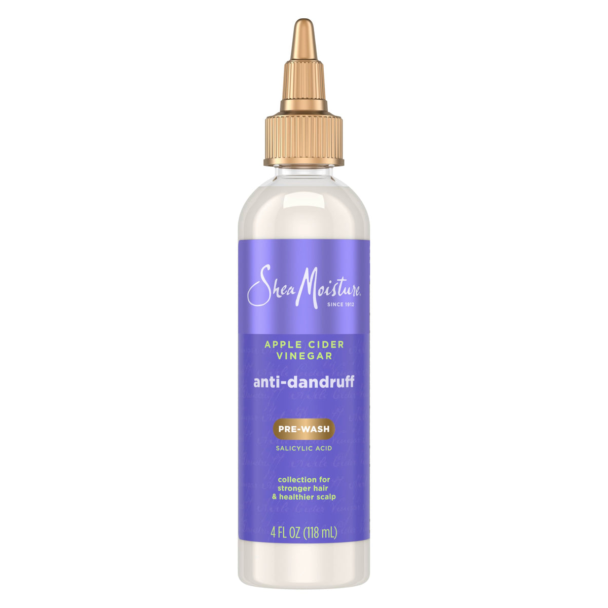 SheaMoisture Anti-Dandruff Pre-Wash Apple Cider Vinegar & Salicylic Acid To Gently Exfoliate & Remove Flakes System for a Healthier Scalp 4 oz