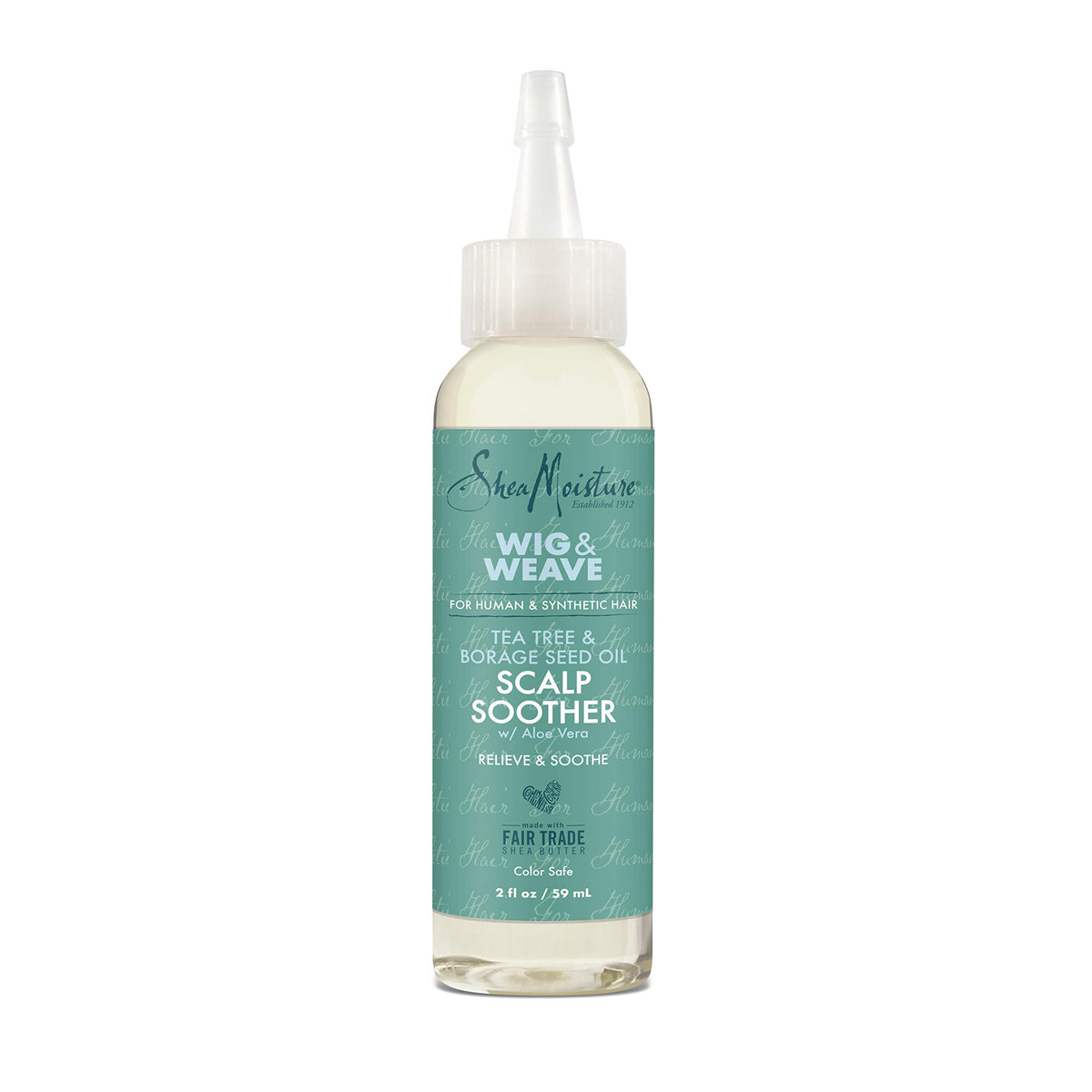 SheaMoisture Scalp Soother Oil Serum for Wig and Weave Tea Tree and Borage Seed Oil Paraben Free Scalp Treatment, 2 Ounce