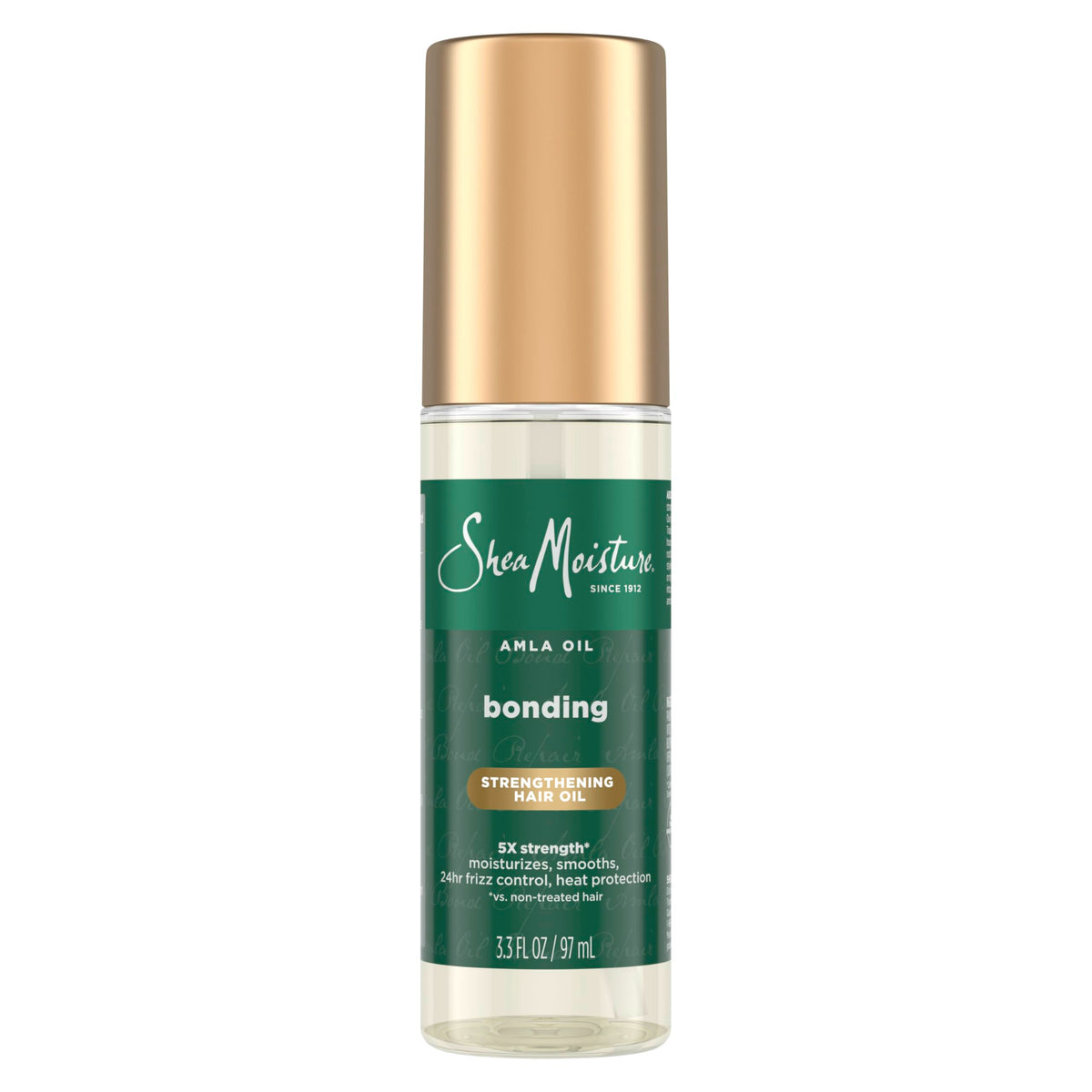 Shea Moisture Bonding Oil Amla Oil To Protect, Strengthen And Smooth Hair With Amla Oil And Fair-Trade Shea Butter With 5X Strength And 24-Hour Frizz & Humidity Control 3.3 Fl Oz