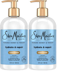 SheaMoisture Hydrate & Repair Conditioner for Damaged Hair Manuka Honey & Yogurt Shea Butter 13 oz (Pack of 2)